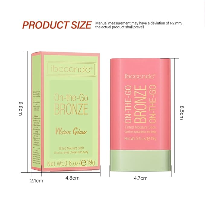 UNYOKE Soft Creamy Highlighter Blush Stick,Smooth Shimmer Bronzer Stick,Long Lasting Waterproof Blush Illuminator Luminizer,Blendable Natural Glow Makeup Cream Blush Highlight 0.6 Oz(04# Beach Glow)-Velvo Beauty