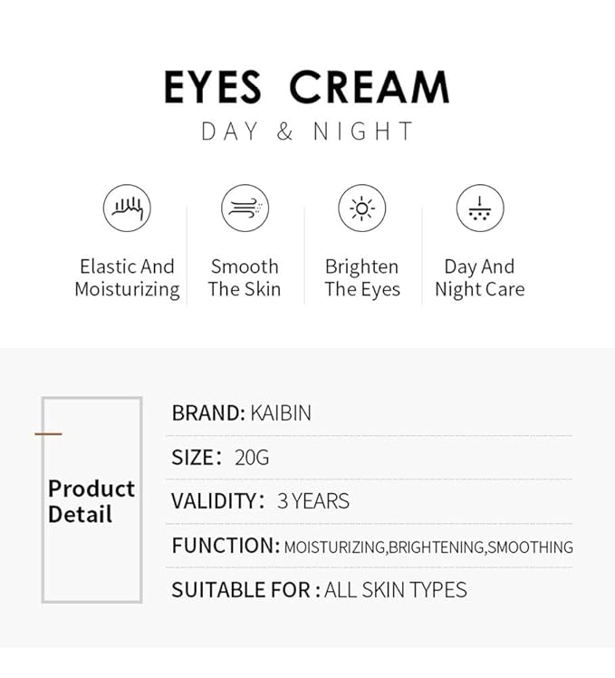 AKARY Men Eye Cream Day and Night Firm Skin Skin Care Essence Eye Moisturizing Smoothing Remove Black Bag Fine Lines Wrinkles-Velvo Beauty