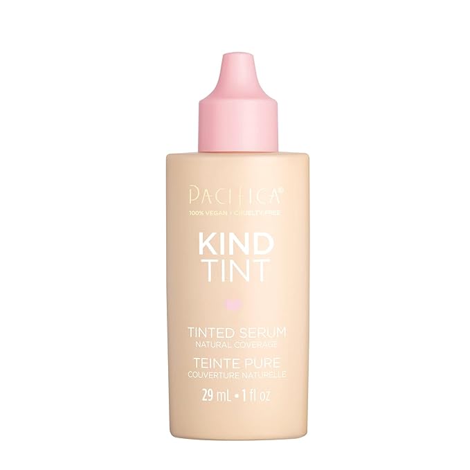 Pacifica Beauty Kind Tint Tinted Serum, Skincare, Vegan Collagen, Hyaluronic Acid, Vitamin C, Niacinamide, Caffeine, Hydrating, Lightweight Foundation, Natural Dewy Skin, Shade 22, 1 fl oz (1 Count)-Velvo Beauty