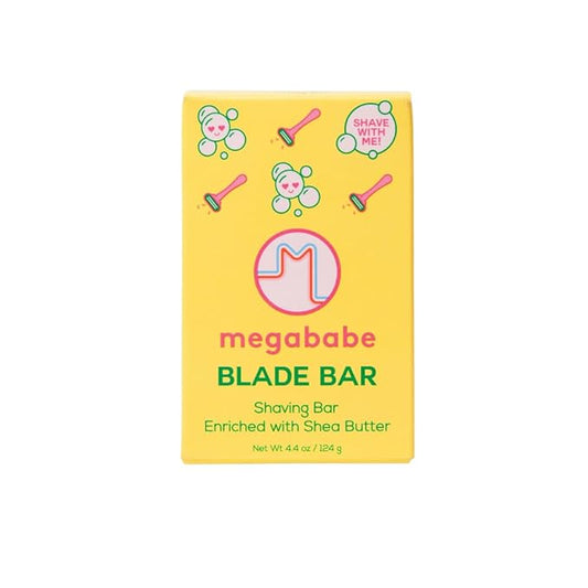 Megababe Blade Bar | Shaving Bar Enriched with Shea Butter | Hydrating for All Skin Types | 4.4 oz-Velvo Beauty