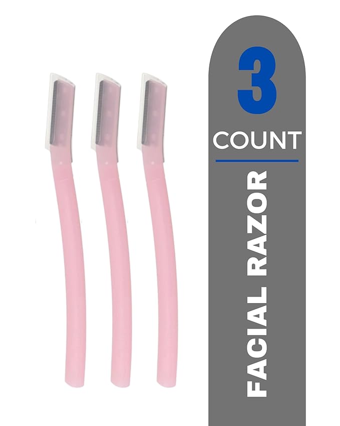 GENDA Razors for Women, Dermaplane Razor, Eyebrow Razors, Peach Fuzz Remover, Dermaplaning Tool for Face Skin Care (Pack of 3)-Velvo Beauty