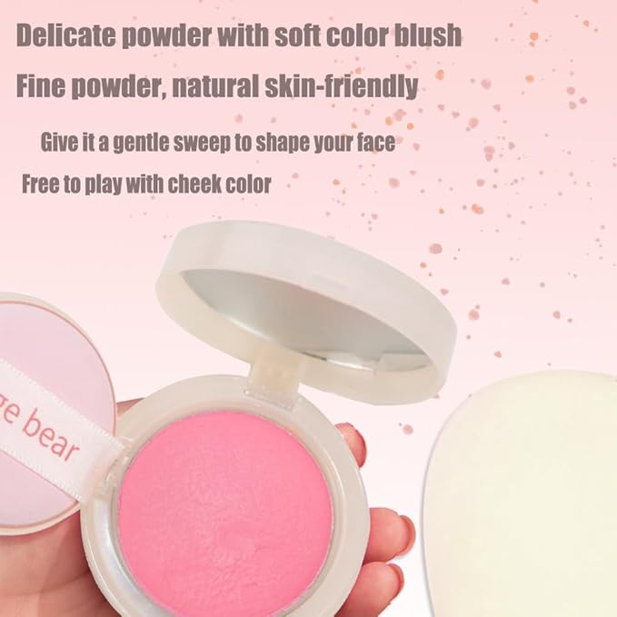 Silky Matte Blush,Blush Powder for Cheeks,Long-Lasting, Natural Look, Powder Blush Palette, Complements All Skin Tones-Velvo Beauty