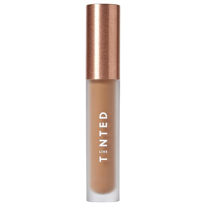 Live Tinted Hueskin Serum Concealer - Medium-to-Full Coverage Concealer with Niacinamide, & Hyaluronic Acid for Dark Circles, Fine Lines & Wrinkles, Buildable Long-Lasting Formula, 0.35 oz Shade 8-Velvo Beauty