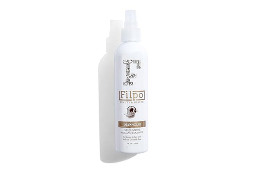 FILPO Beauty Hair Detangler Spray - 6 in 1 Coconut Milk and Argan Oil Infused Hydrating Anti-Frizz Leave-in Conditioner for Curly Hair-Velvo Beauty