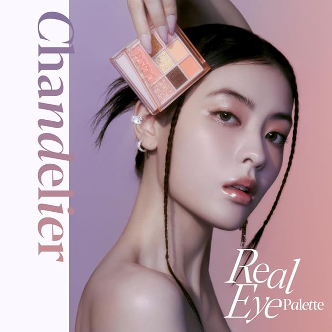 Espoir Real Eye Palette All New #4 Chandelier 0.17 oz | Multi-Use Long-Lasting Blendable 8 Colors Natural Glitter Soft veil matte Makeup Eyeshadow Palette for Various Makeup Looks | Korean Makeup-Velvo Beauty