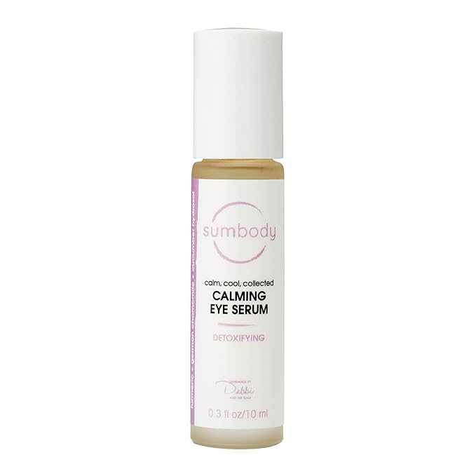Natural Peptide Energizing + Eye Serum Reduces Puffiness, Fine Lines & Under Eye Bags Hydrating fragrance free Under Eye Treatment Roller ball massage, age-defying eye cream-Velvo Beauty