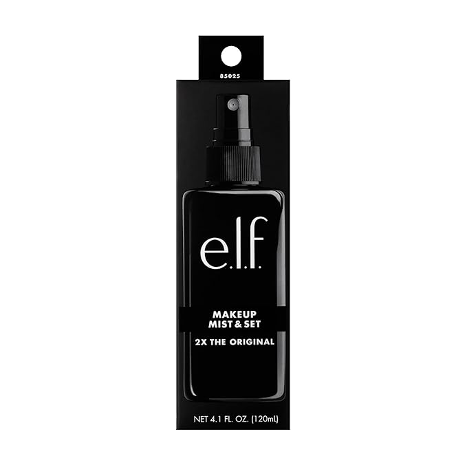 e.l.f. Makeup Mist & Set, Hydrating Setting Spray For Setting & Reviving Makeup, Soothes & Hydrates Skin, Infused With Vitamin A, Vegan & Cruelty-free, 4.05 Fl Oz (120 ml)-Velvo Beauty