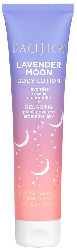 Pacifica Lavender Moon Body Lotion – Relaxing Lavender & Rose Scented Moisturizer w/Chamomile & Vitamin E, Calming Aromatherapy Cream for Nighttime Shower Vegan & Cruelty-Free Dermatologist Tested-Velvo Beauty