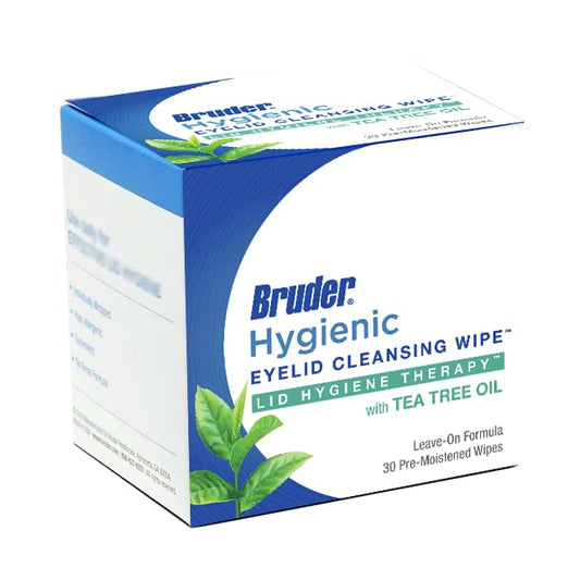Hygienic Eyelid Cleansing Wipes with Tea Tree Oil l Relief from Demodex l Pre-Moistened, Rinse-Free Exfoliating Wipes Remove Excess Oil and Debris from Eyelids & Lashes l 30 Count Box-Velvo Beauty