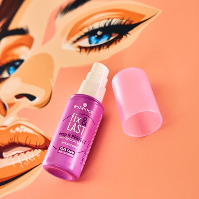 essence | Fix & Last Keep It Perfect Makeup Fixing Spray | Weightless, All-Day Setting | Vegan & Cruelty Free-Velvo Beauty