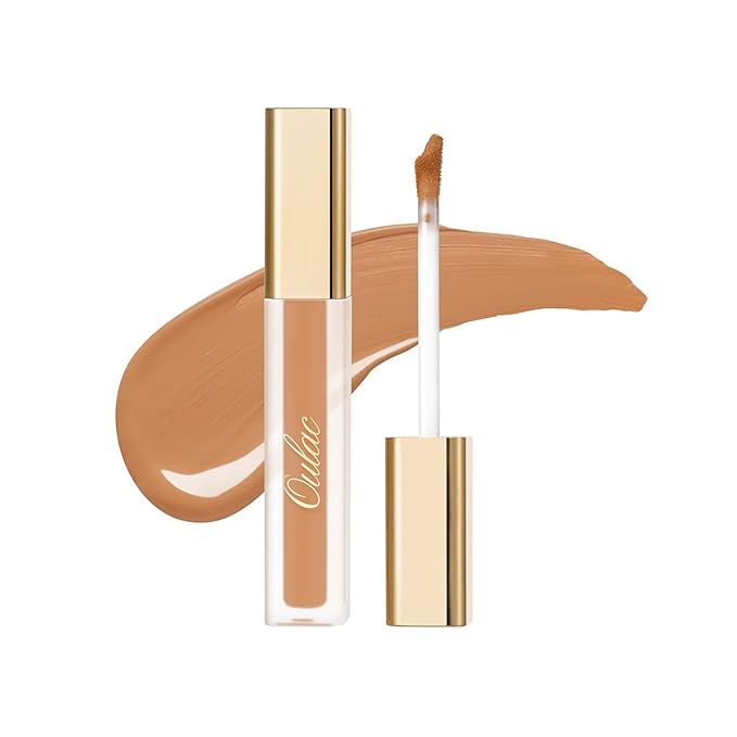 Oulac Concealer Full Coverage, Concealer Stick for Dark Circles, Hydrating Concealer Infused with Hyaluronic Acid, Lightweight, Long Lasting, Vegan Concealer 3.8ml, Shade: W8 Toffee-Velvo Beauty