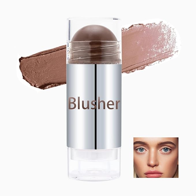 Boobeen Blush Stick Highlighter Makeup Stick Matte Contour Stick, Lightweight Cheek Blush Cream Shimmer Contouring Stick, Waterproof Multi Stick for All Skin Smooth & Natural-Velvo Beauty
