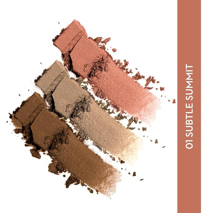 Sugar Cosmetics Contour De Force Face Palette01 Subtle SummitLonglasting formula, Lightweight Blush, Highlighter and Bronzer, Paraben free.-Velvo Beauty