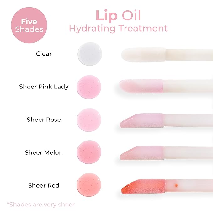 MCoBeauty Lip Oil Hydrating Treatment, Pink Lady, Moisturizing Shine for Naturally Beautiful Lips, Vegan, Cruelty Free Cosmetics-Velvo Beauty
