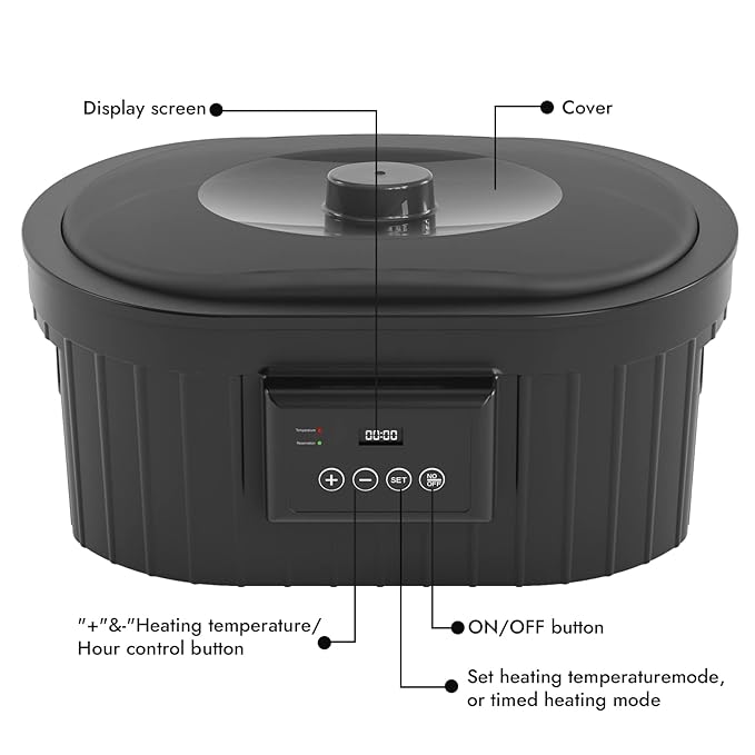 Paraffin Wax Machine for Hand and Feet, Waxkiss 5000ml Paraffin Bath with Lavender Paraffin Wax Warmer for Professional Spa & Arthritis Treatment At Home-Velvo Beauty