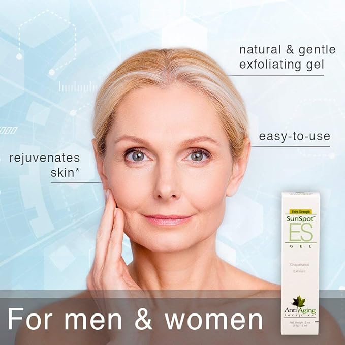 Lane Innovative - SunSpot ES, Natural Exfoliating Gel, Skin Rejuvenating Ingredients, Including Aloe Vera and Tea Tree Oil (0.5 Ounce, Pack of 2)-Velvo Beauty