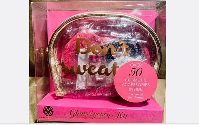 Glam Cosmetic Accessory Kit - 50 items (Don't Sweat)-Velvo Beauty