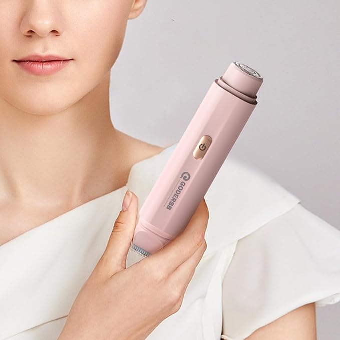 Bikini Trimmer for Women, Waterproof Electric Bikini Shaver Cordless Recharge Razors for Women for Leg Bikini Area Face Armpit & Body Trimming, Ideal Gifts for Ladies - Pink-Velvo Beauty