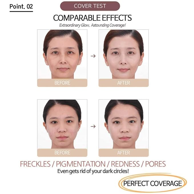 Miba SEASON 2 Full Coverage Big Cushion Foundation SPF50+ PA++++ Refill (23)-Velvo Beauty