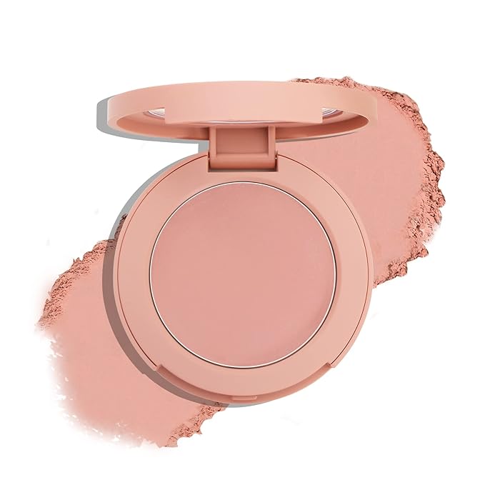 Boobeen Powder Blush, Single Color Blush Face Blush Palette Matte Baked Cream Blush Makeup Powder, High Pigment Pressed Blush for Create a Natural Cheek Flushed Look-Velvo Beauty
