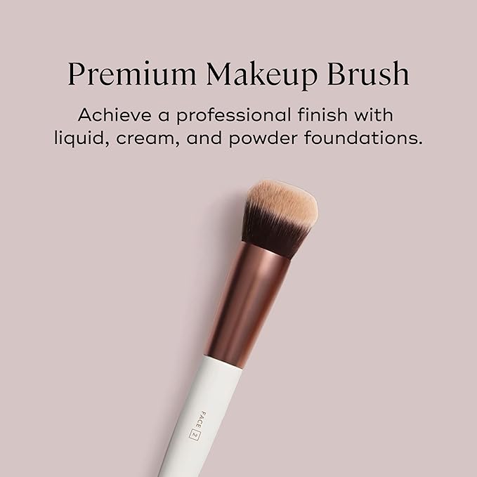 EVER Foundation Brush, Professional Face Makeup Brushes for Liquid and Powder Foundation, Contoured Foundation Brush, Vegan and Cruelty-Free-Velvo Beauty