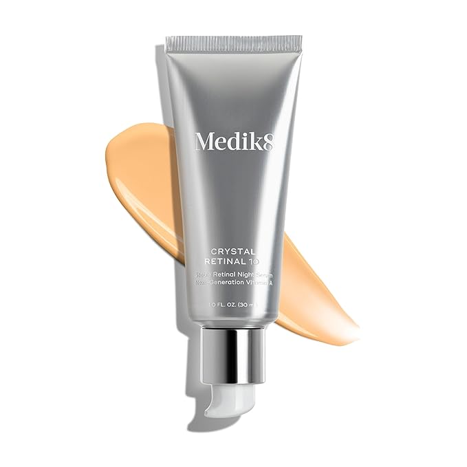 Medik8 Crystal Retinal 10 - Firming, Advanced Skin Retinaldehyde Face Serum - Night Serum with Hyaluronic Acid and Vitamin E - Gluten Free - 1 oz-Velvo Beauty