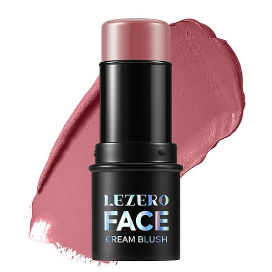 Blush Stick, Multi-use Blush Stick for Cheeks, Eyes, Lips, Silky Creamy Face Stick for Old Women & Mature Skin, Blendable and Buildable Color, Long Lasting Waterproof Non-greasy Formula (#05, Blush)-Velvo Beauty