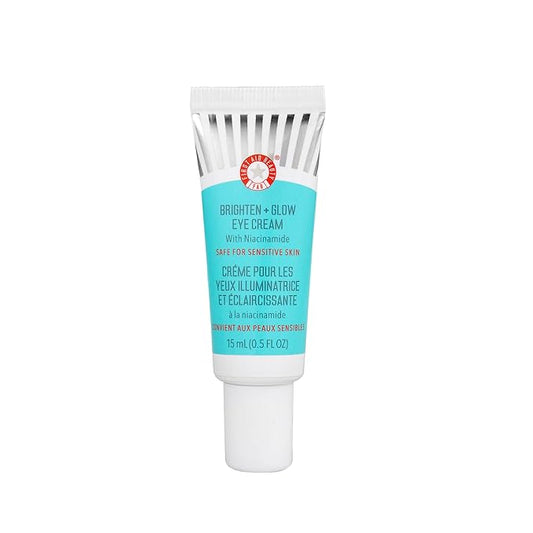 First Aid Beauty Brighten + Glow Niacinamide Eye Cream – Illuminating Brightening Cream to Help Hydrate & Reduce the Look of Dark Circles – 0.5 oz.-Velvo Beauty