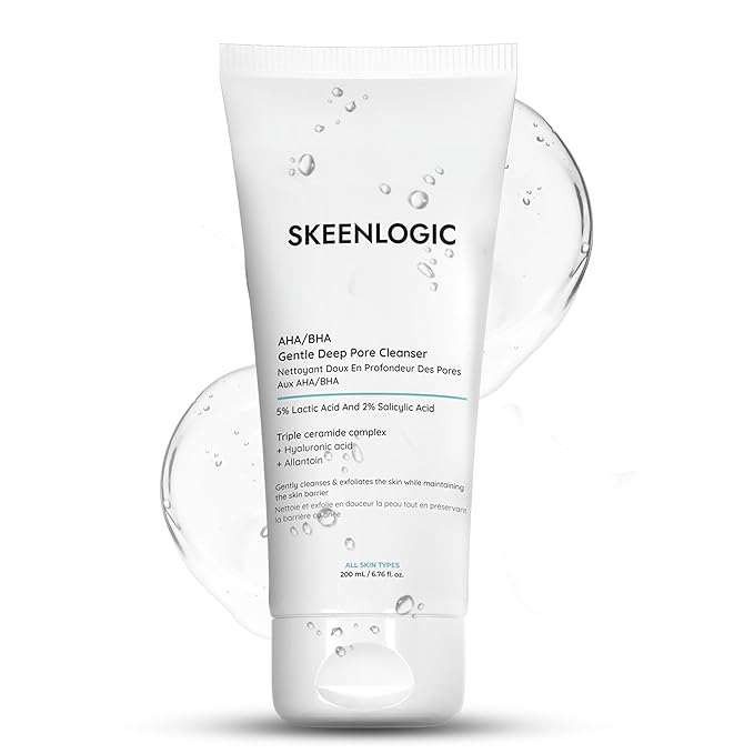 5% Lactic Acid + 2% Salicylic Acid Cleanser –Non-Stripping AHA/BHA Exfoliating Face & Body Wash With Ceramides. Minimizes Pores, Keratosis Pilaris, Acne, Ingrown Hairs & Psoriasis-200ml.-Velvo Beauty
