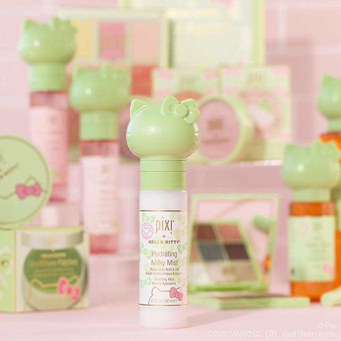 Pixi Beauty + Hello Kitty Milky Mist 2.70 Fl Oz | Hydrating Moisturizer for Dry Skin | Infused with Hyaluronic Acid-Velvo Beauty