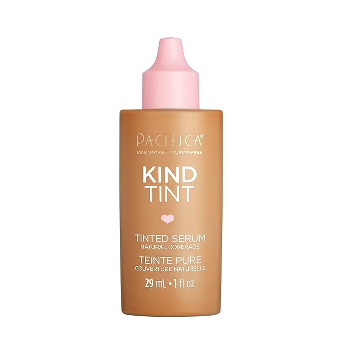 Pacifica Beauty Kind Tint Tinted Serum, Skincare, Vegan Collagen, Hyaluronic Acid, Vitamin C, Niacinamide, Caffeine, Hydrating, Lightweight Foundation, Natural Dewy Skin, Shade 09, 1 fl oz (1 Count)-Velvo Beauty