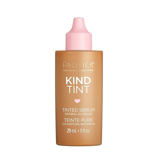 Pacifica Beauty Kind Tint Tinted Serum, Skincare, Vegan Collagen, Hyaluronic Acid, Vitamin C, Niacinamide, Caffeine, Hydrating, Lightweight Foundation, Natural Dewy Skin, Shade 09, 1 fl oz (1 Count)-Velvo Beauty