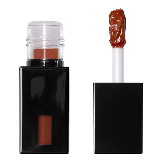 e.l.f. Glossy Lip Stain, Long-Lasting, Lightweight Lip Stain For A Sheer Pop Of Color & Subtle Gloss Finish, Vegan & Cruelty-Free, Coral Cutie-Velvo Beauty