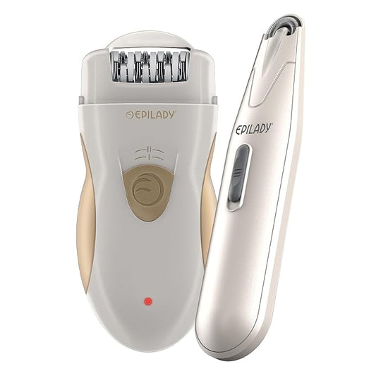 Epilady Epilator Bundle, Full Body + Facial Epilator Combo: Legend 5 Full Body Epilators & Epilady Esthetic Facial Hair Removal Device Epilators for Women Hair Removal-Velvo Beauty