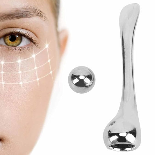 Eye Cream Massage Stick Magnetic Double Head Eye Cream Applicator for Facial Skin Care Silver-Velvo Beauty