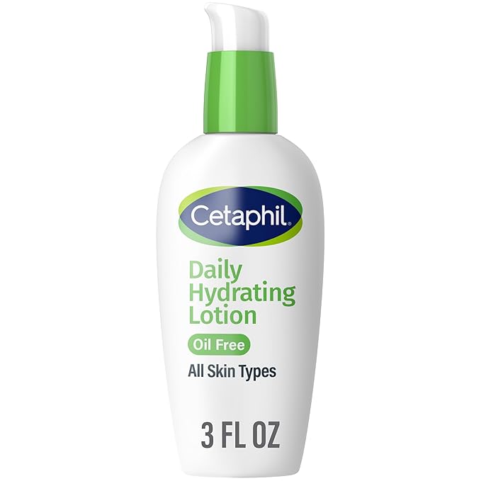 Cetaphil Daily Hydrating Lotion for Face, With Hyaluronic Acid, 3 fl oz, Lasting 24 Hour Hydration, for Combination Skin, No Added Fragrance, Non-Comedogenic-Velvo Beauty