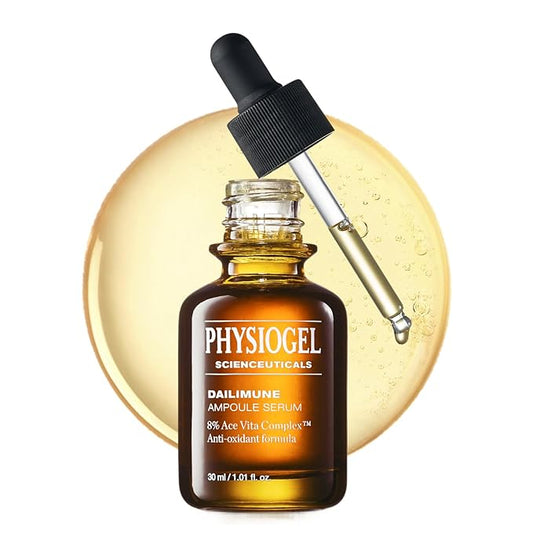 Physiogel Ampoule Vitamin C Face Serum, Strengthens Skin Barrier Antioxidant, Korean skin care, Moisturizing, Brightening, Soothing & Hydrating Serum Vitamin E & B5 Skincare Face Essence.-Velvo Beauty