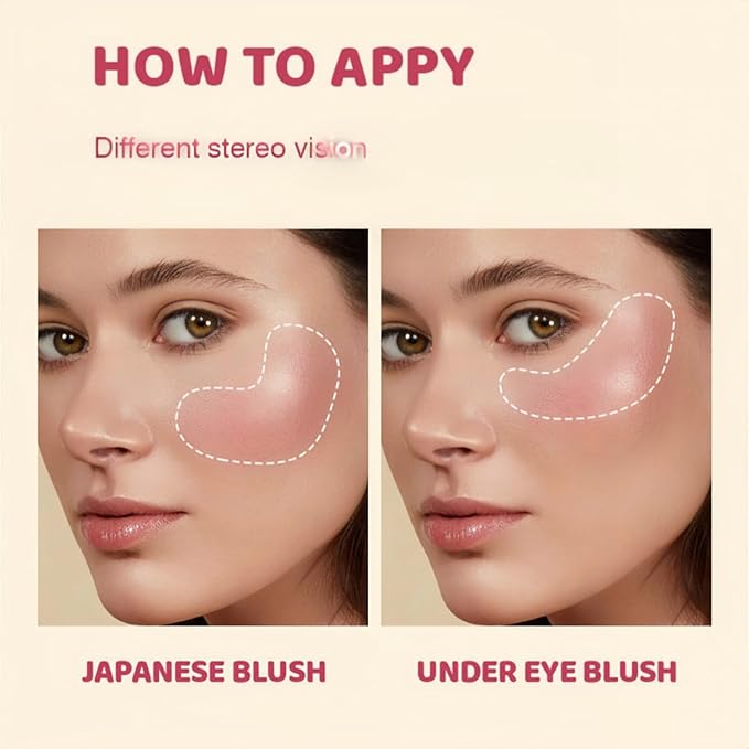 Shiny Blush 12 Color Cream High-Pigmented Buildable Face Blush Long-Lasting Natural Look Face Blush for Cheeks (Color 01)-Velvo Beauty