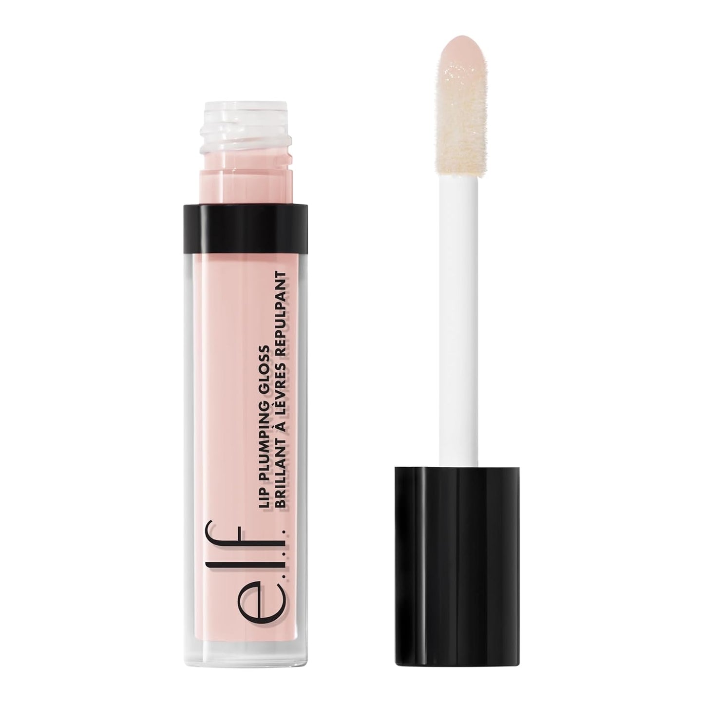 e.l.f. Lip Plumping Gloss, High-Shine Sheer Color, Hydrates & Creates Fuller Lips With Vitamin E, Vegan & Cruelty-Free, Pink Paloma, 0.1 Fl Oz-Velvo Beauty
