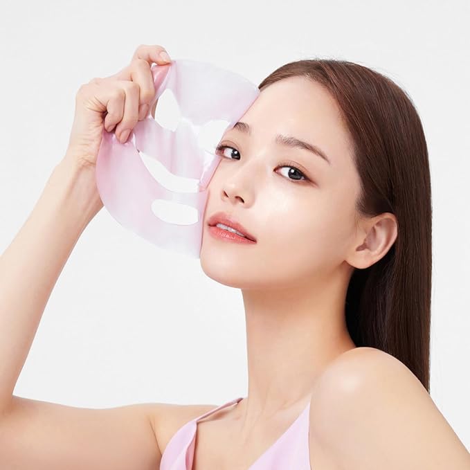 Cell Fusion C Glass Skin Collagen Mask, 1.23 oz. x 5 Sheets, Overnight Hydrogel Mask with Triple Collagen & Niacinamide, Hydrating and Plumping, Korean Skincare-Velvo Beauty