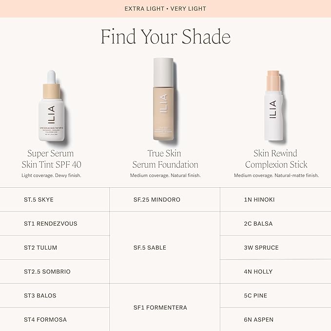 ILIA - Skin Rewind Complexion Stick - Foundation + Concealer + Skincare | Non-Toxic, Vegan, Cruelty-Free, Clean Makeup (5C - Pine, 0.35 oz | 10 g)-Velvo Beauty