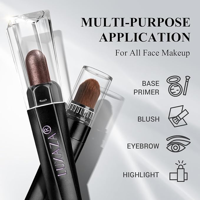 Brown Eyeshadow Stick Makeup 6PCS Set, Neutral Eyeshadow Palette Metallic Shimmer Matte Cream Eye Shadow Eyeliner Brightener Pencil Crayon - TAUPE MAUVE-Velvo Beauty