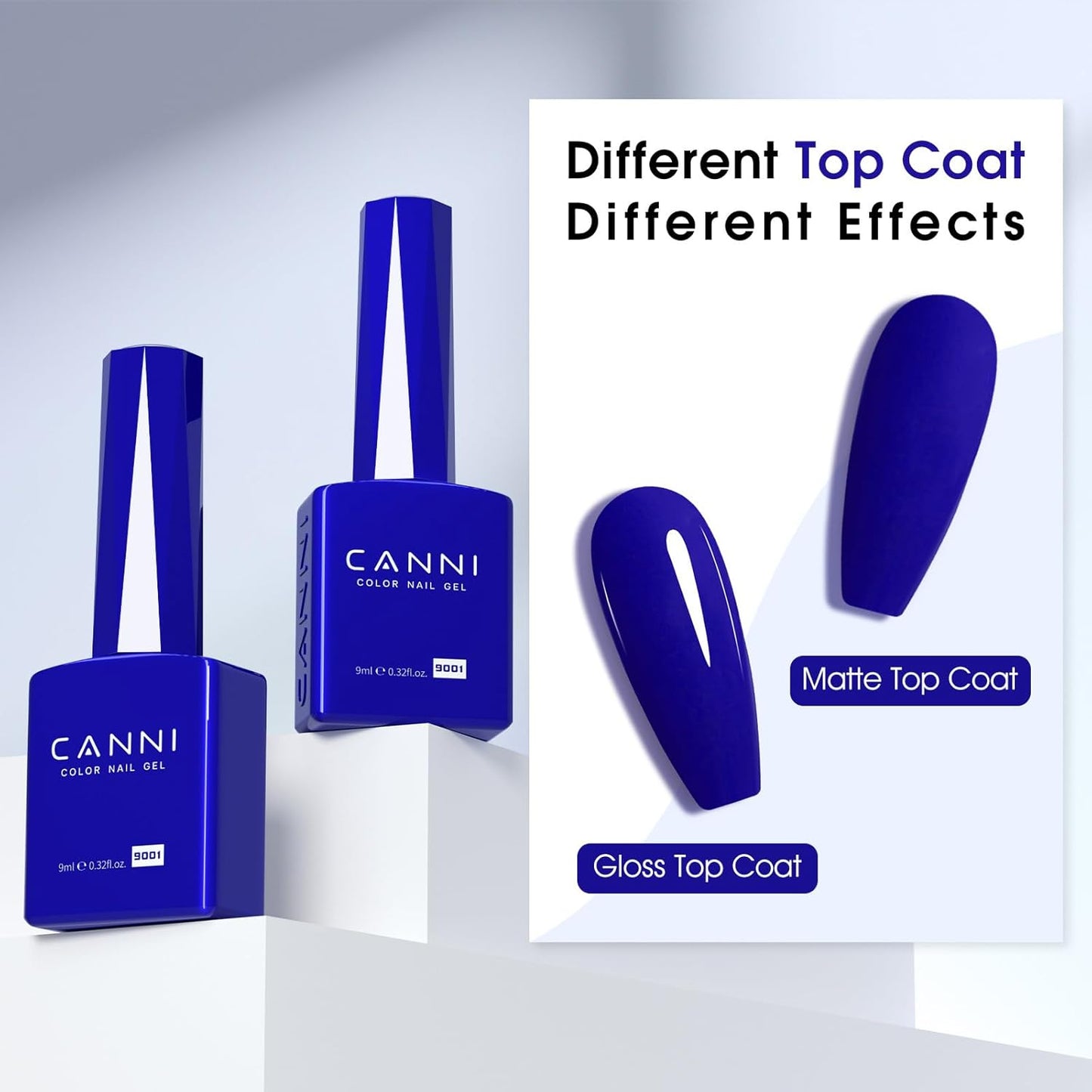CANNI Royal Blue Gel Nail Polish – Classic Deep Navy Blue UV LED Soak Off High Gloss, Long Lasting Nail Polish Gel for Salon and Home Manicure-Velvo Beauty