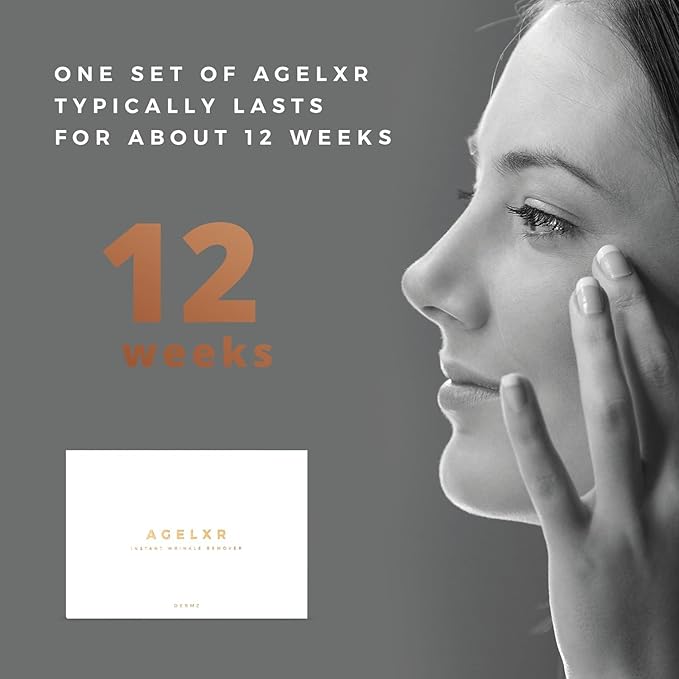 AGELXR - Instant Wrinkle Remover - Quickly Tightens Wrinkles, Fine Lines and Diminishes Puffy Eyes. Instant Facelift Serum - Anti-Aging Formula with Argireline® (30 Vials)-Velvo Beauty
