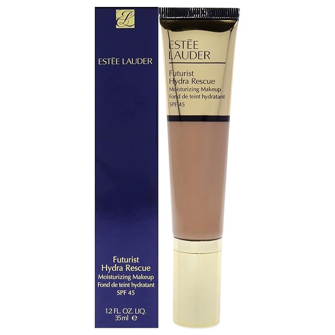 Estée Lauder Futurist Hydra Rescue Moisturizing Foundation SPF 45, 12 Hour Glow, 1.2 oz., 4N1 Shell Beige-Velvo Beauty