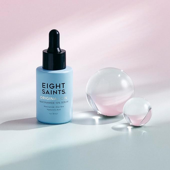 Eight Saints Original Cin, 10% Niacinamide Serum For Face Anti Aging, Natural and Organic, Facial Serum to Reduce Fine Lines, Dark Spots, Large Pores, and Wrinkles, 1oz-Velvo Beauty