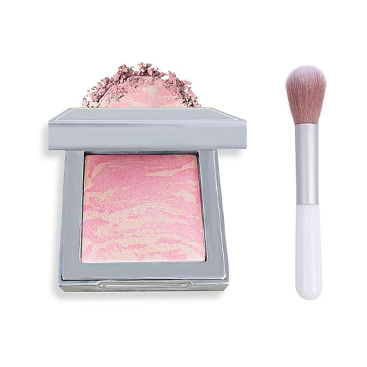 Face Blush Foundation Natural Brightening Silky Moisturizing Sodium Hyaluronate Bakery Crafted Glittering Powder-Velvo Beauty
