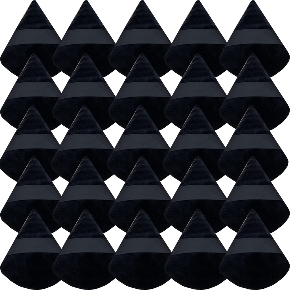 GXXMEI 30PCS Powder Puff Face Soft Makeup Sponge, Triangle Powder Puffs for Loose Powder Mineral Powder Velour Puff for Face Exquisite Makeup Eyes Contouring, Beauty Makeup Tools-Velvo Beauty