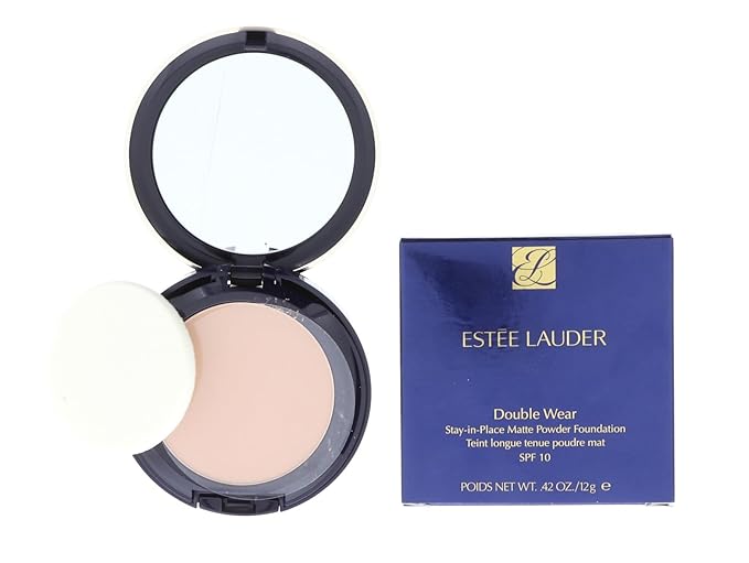 Estée Lauder Double Wear Stay-in-Place Matte Refillable Powder Foundation 3C2 Pebble-Velvo Beauty
