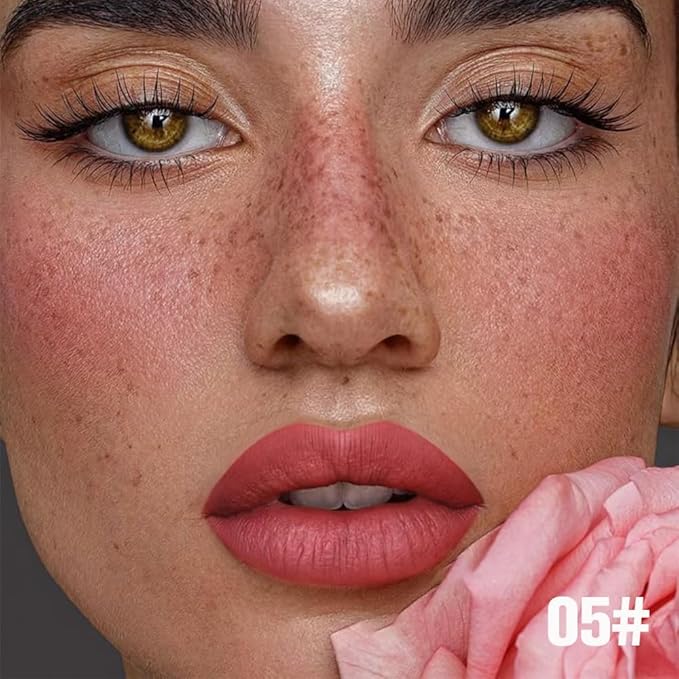 evpct Brownsih Red Peel Off Lip Stain Tints, Liquid Lipstick Lip Stain Long Lasting Waterproof for Women, Non-stick Cup Lipstick Peel Off Highly Pigmented Not Faded Smudge-proof Easy to Apply, 05-Velvo Beauty